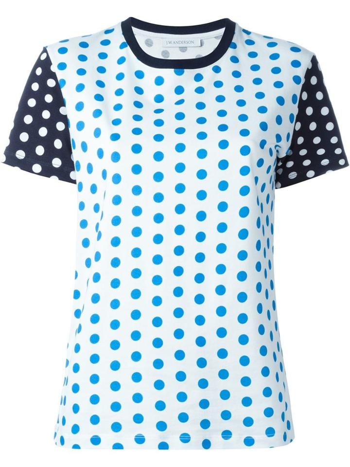 Jw Anderson Polka Dot T-shirt - White