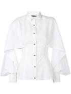 Talbot Runhof Panelled Shirt - White