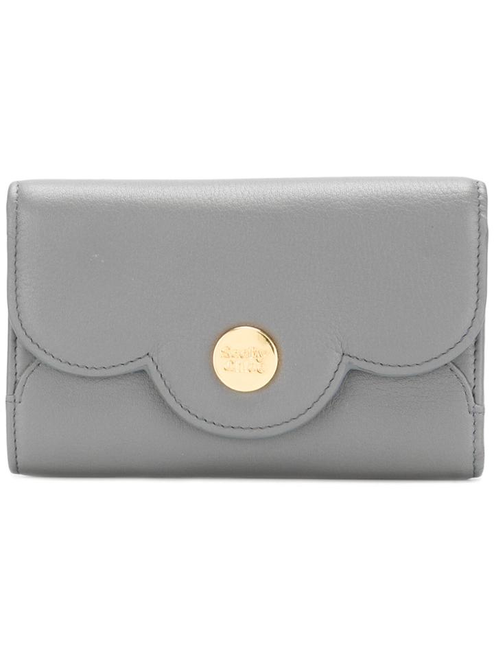 See By Chloé Polina Continental Wallet - Grey