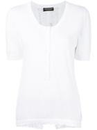 Twin-set - Henley T-shirt - Women - Cotton - S, White, Cotton