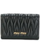Miu Miu Logo Card Holder - Black