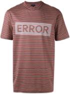 Lanvin Striped Panel T-shirt, Men's, Size: Medium, Black, Cotton