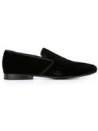 Lanvin Classic Slippers, Men's, Size: 41, Black, Leather/velvet