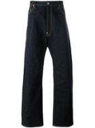 Junya Watanabe Comme Des Garçons Man Loose Fit Jeans, Men's, Size: Small, Blue, Cotton/polyurethane