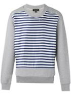 Burberry - Striped Sweatshirt - Men - Cotton/polyester - M, Grey, Cotton/polyester