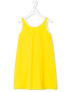 Il Gufo - Contrasting Trim Dress - Kids - Cotton/spandex/elastane - 12 Yrs, Yellow/orange