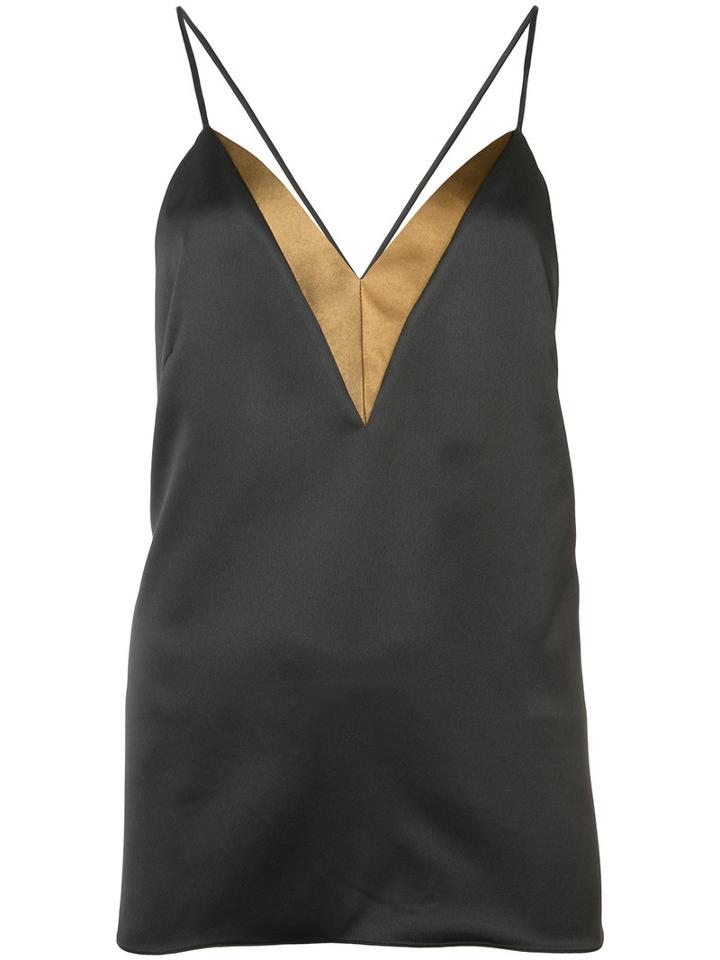 Lanvin - Sleek Tank Top - Women - Polyester - 36, Black, Polyester