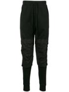 Andrea Ya'aqov Padded Layered Track Trousers - Black