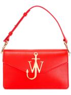 Jw Anderson Scarlet Logo Purse With Chain - Red