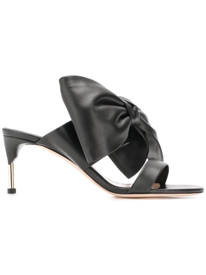 Alexander Mcqueen Oversized Bow Miles - Black