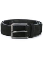 Kiton Classic Belt, Men's, Size: 95, Black, Suede