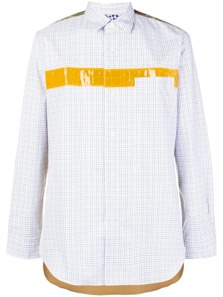 Junya Watanabe Man Colour-block Fitted Shirt - White
