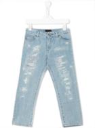 Dolce & Gabbana Kids Ripped Jeans, Toddler Boy's, Size: 2 Yrs, Blue