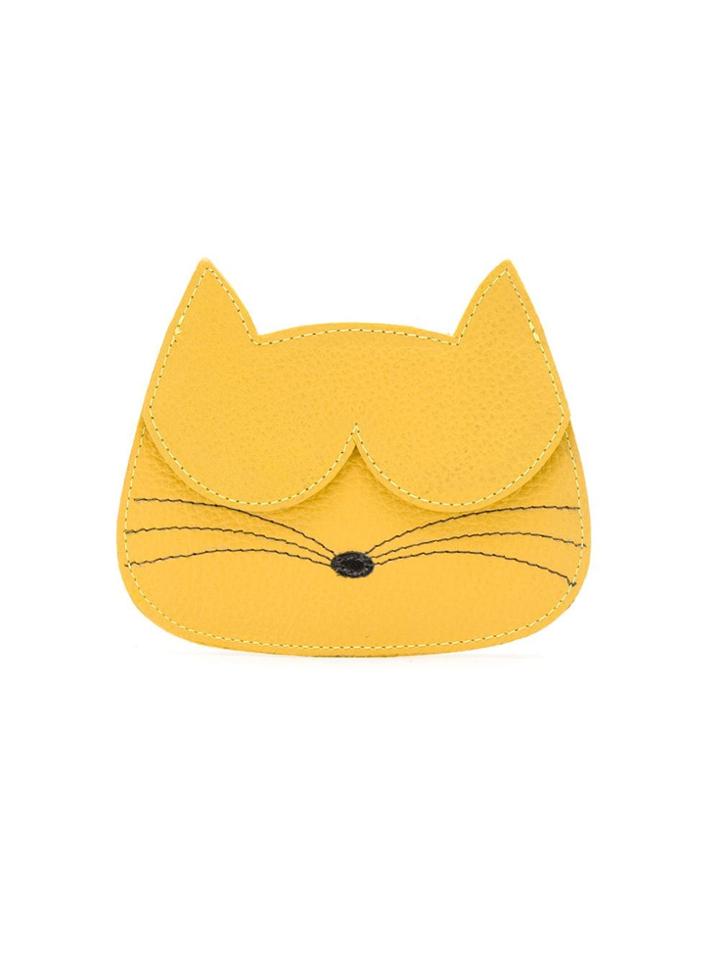 Sarah Chofakian Leather Gato Purse - Yellow & Orange