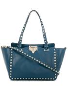 Valentino Valentino Garavani Rockstud Trapeze Tote - Blue