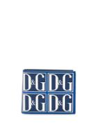 Dolce & Gabbana Logo Print Bifold Wallet - Blue
