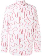 Vivienne Westwood Man High Button-down Neck Shirt, Men's, Size: 46, White, Cotton