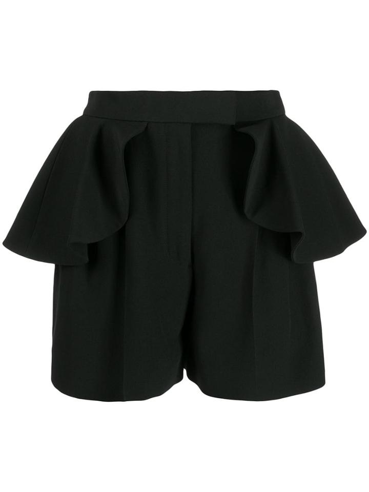 Alexander Mcqueen Peplum Shorts - Black
