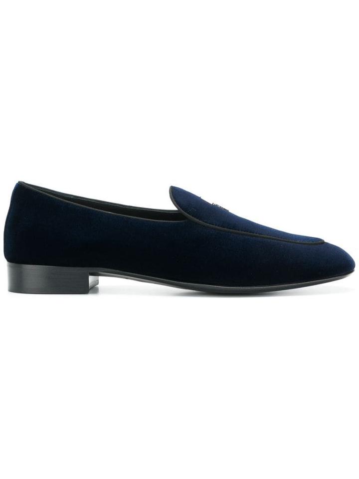 Giuseppe Zanotti Logo Loafers - Blue