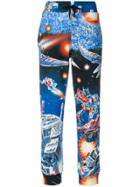 Moschino Space Print Track Pants - Multicolour
