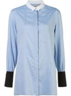 Rachel Comey Colour Block Shirt, Women's, Size: Small, Blue, Cotton
