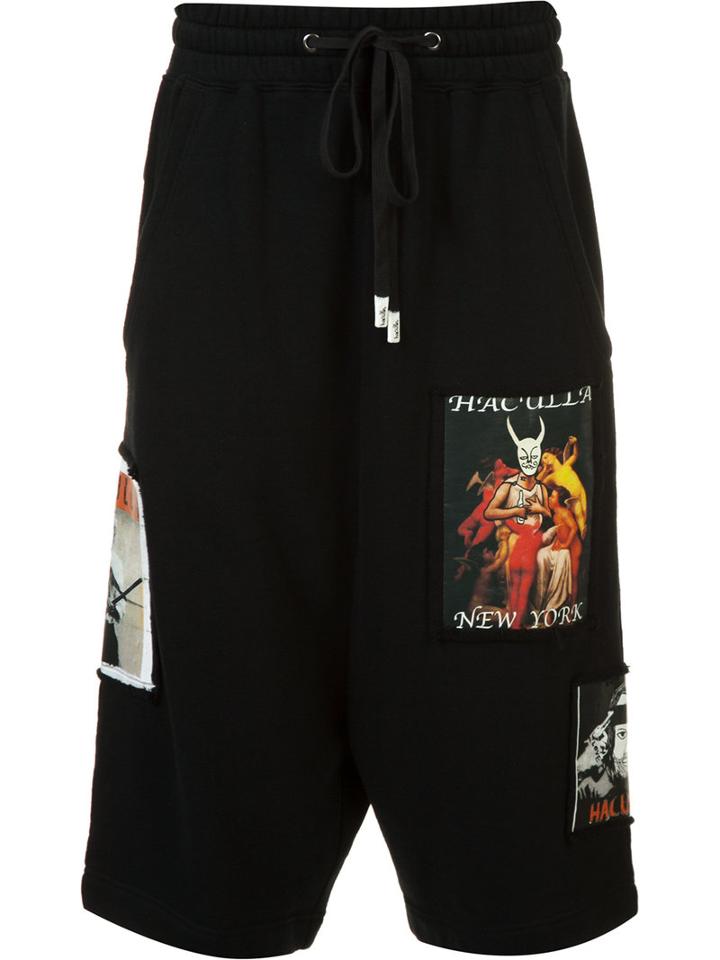 Haculla - Multi Patch Track Shorts - Men - Cotton - S, Black, Cotton