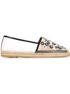 Rene Caovilla Embellished Lace Espadrilles