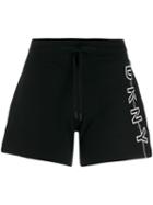 Dkny Logo Print Drawstring Shorts - Black