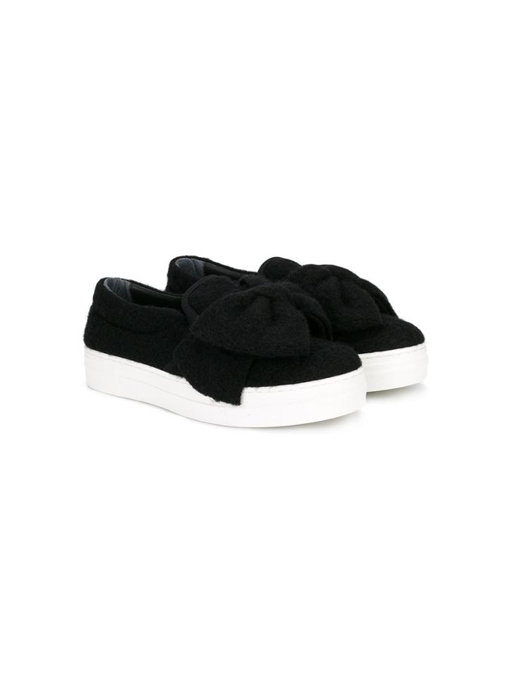 Florens Bow Slip-on Sneakers - Black