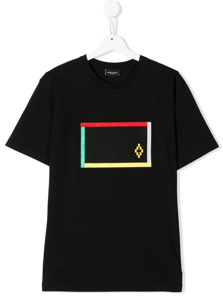 Marcelo Burlon County Of Milan Kids Cross Logo Colour-block T-shirt -