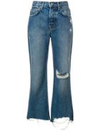 Grlfrnd Cropped High-rise Jeans - Blue