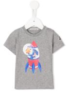 Moncler Kids - Rocket Print T-shirt - Kids - Cotton/spandex/elastane - 9-12 Mth, Grey