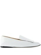 Sergio Rossi Sr1 Square-toe Loafers - White