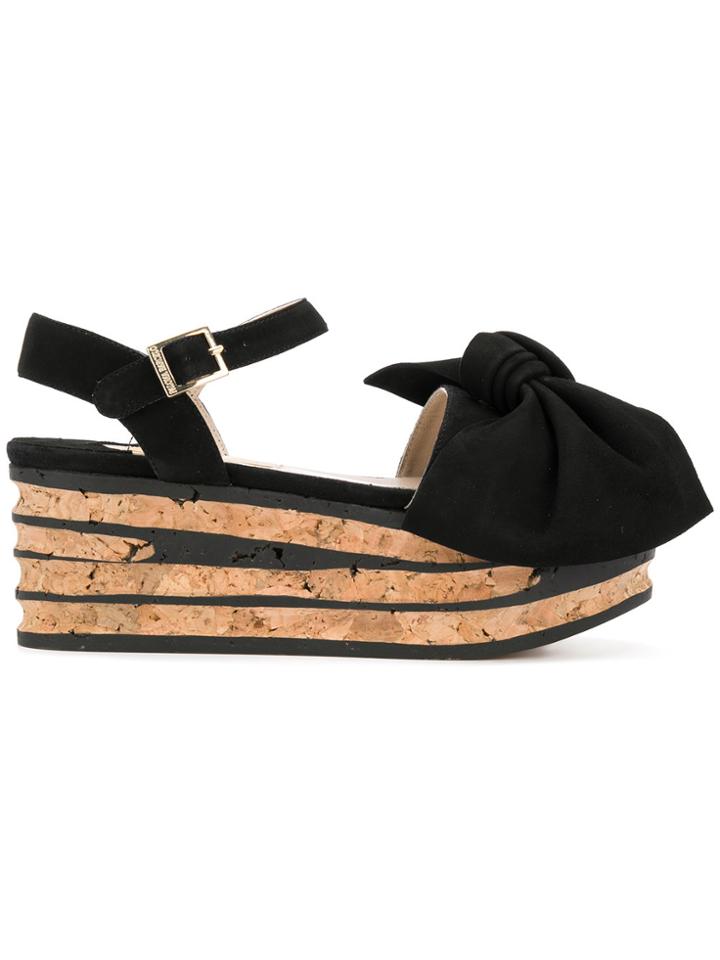 Paloma Barceló Bow Platforms - Black