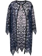 Antonio Marras Lace Embroidered Cardi-coat - Blue