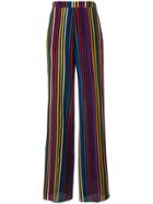 Etro Multicolour Stripe Print Trousers - Black