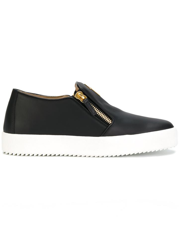 Giuseppe Zanotti Design Adam Laceless Sneakers - Black