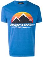 Dsquared2 - Printed T-shirt - Men - Cotton - L, Blue, Cotton