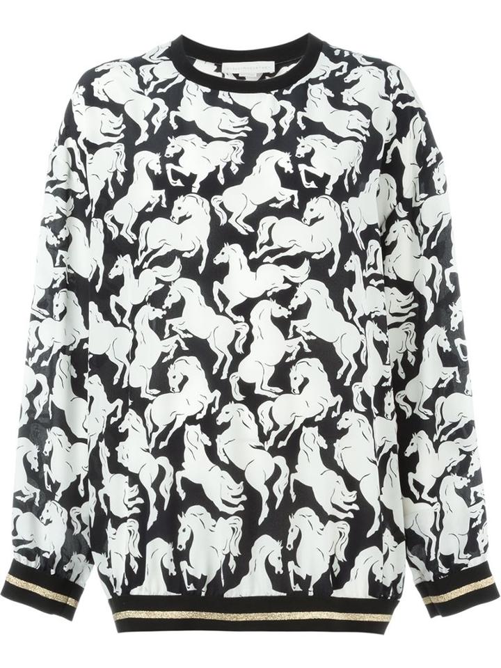 Stella Mccartney 'damian' Blouse, Women's, Size: 38, Black, Silk/cotton