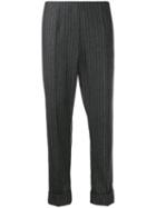 Antonio Marras Pinstriped Cropped Trousers - Grey