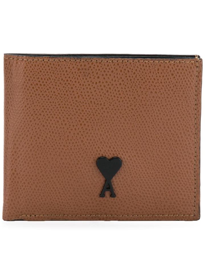 Ami Alexandre Mattiussi Ami De Coeur Wallet - Brown