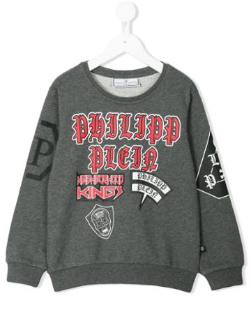 Philipp Plein Kids - Travis Sweatshirt - Kids - Cotton - 12 Yrs, Grey