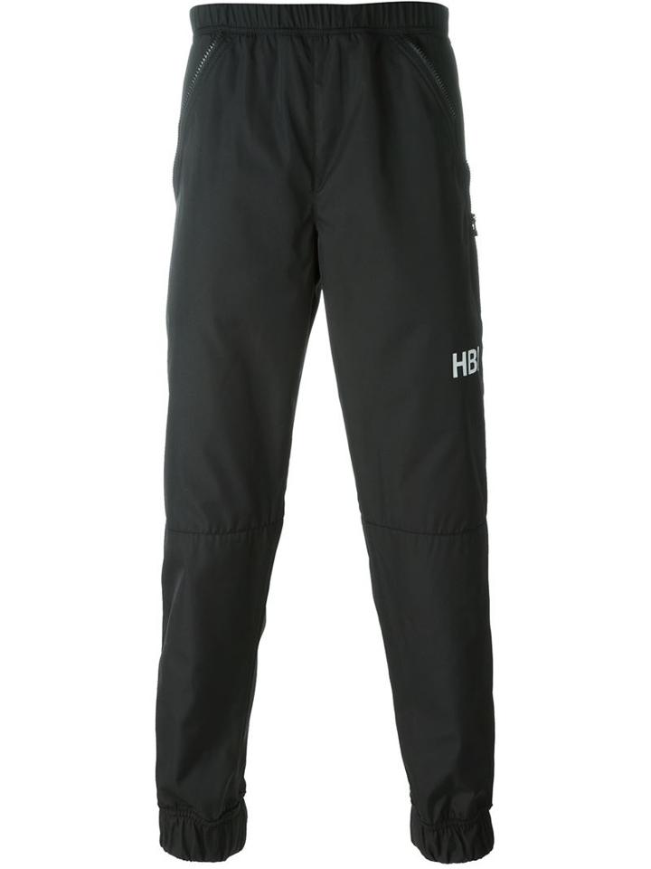 Hood By Air Side Logo Track Pants, Men's, Size: L, Black, Polyester