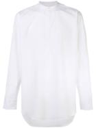 E. Tautz Mandarin Collar Shirt - White