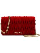 Miu Miu Matelassé Mini Bag - Red