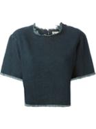 Simon Miller Frayed Denim Top