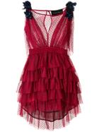 Christian Pellizzari Tiered Tulle Mini Dress