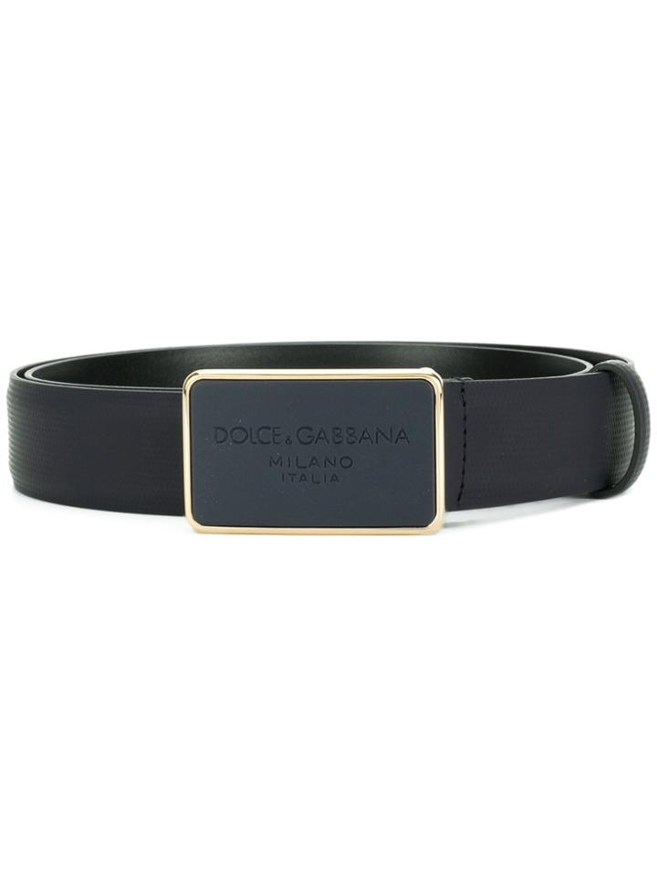 Dolce & Gabbana Plaque Belt - Blue