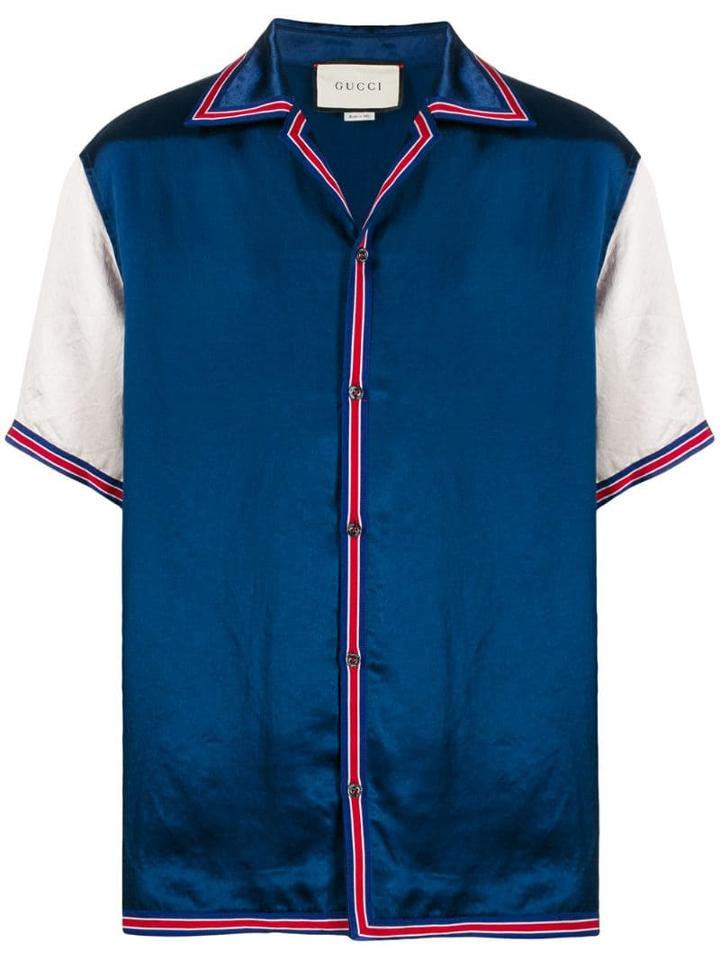 Gucci Gg Star Bowling Shirt - Blue
