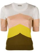 Bottega Veneta Colour Block Jumper - Metallic
